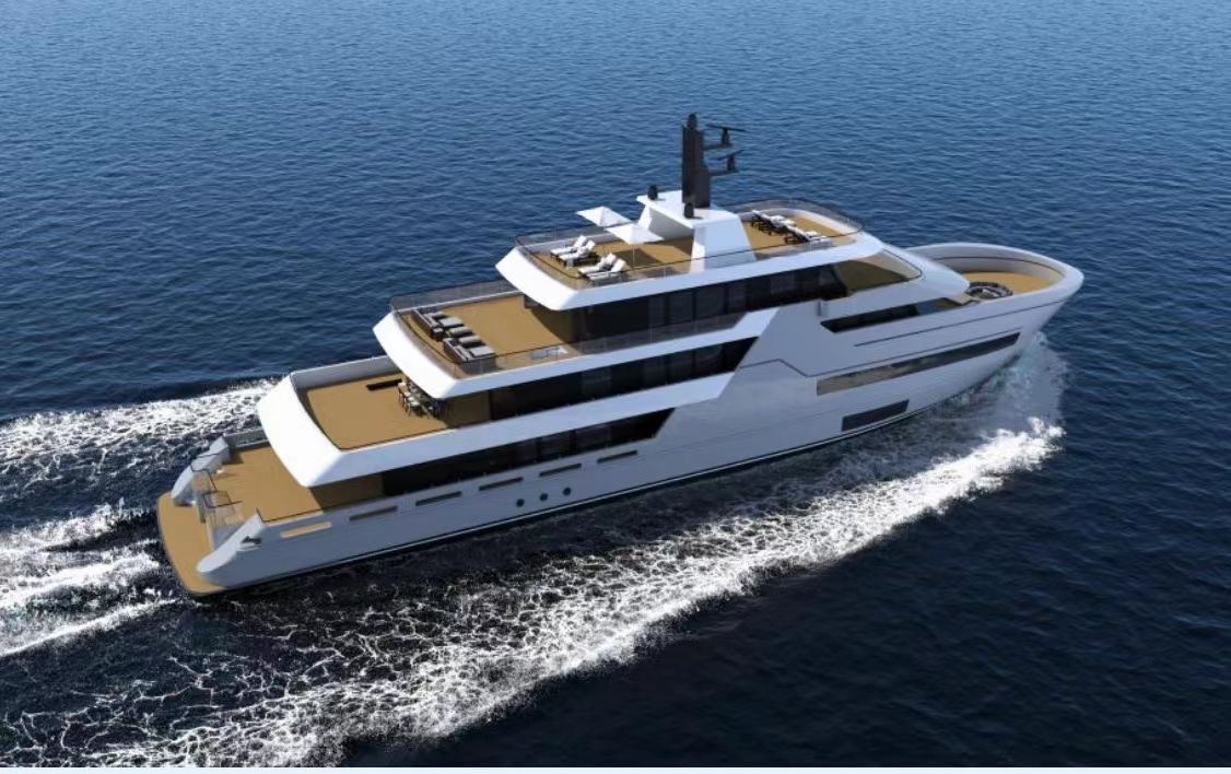 Steel Cutting of 55M Super Yacht