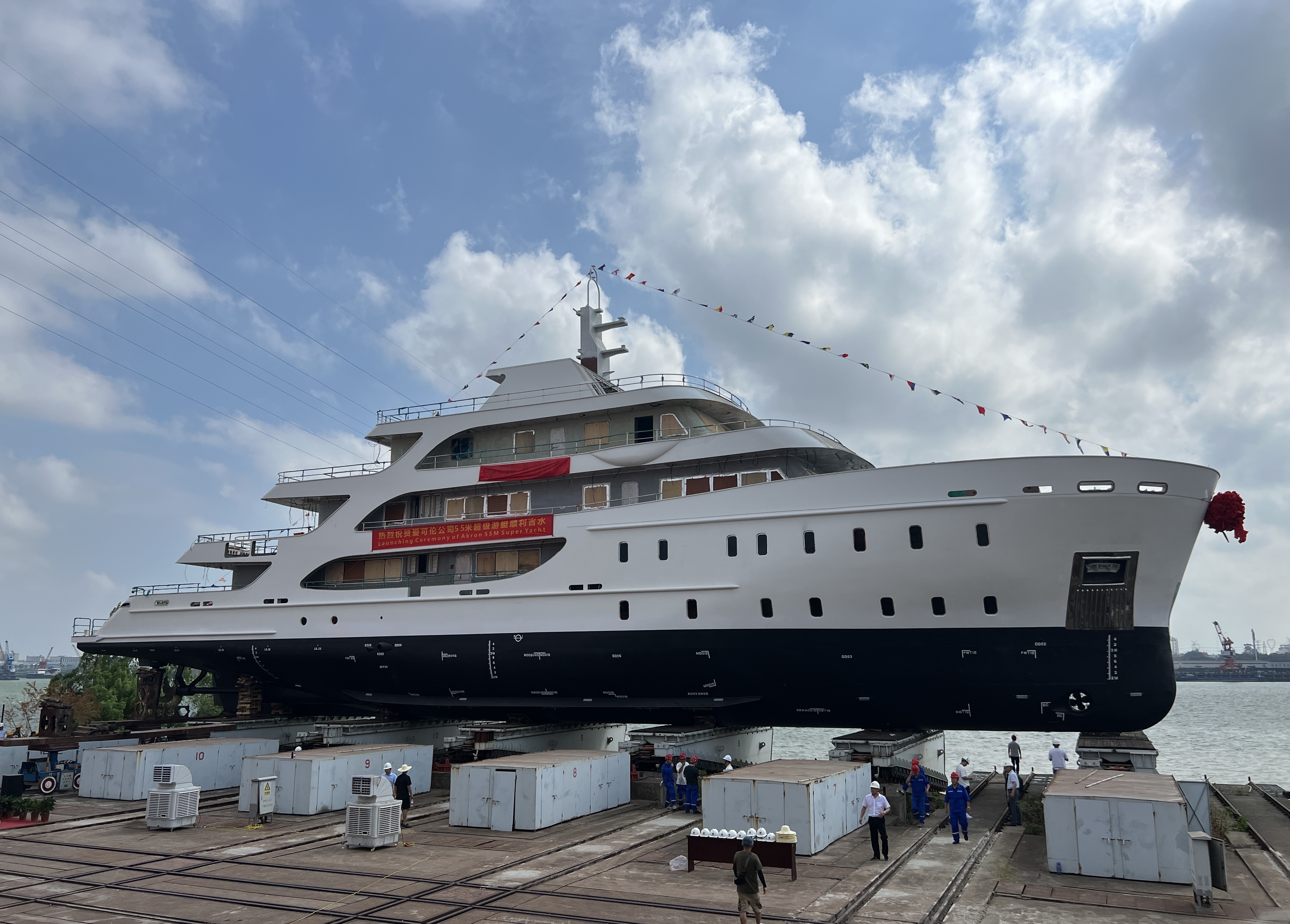 Launching of 55M Super Yacht