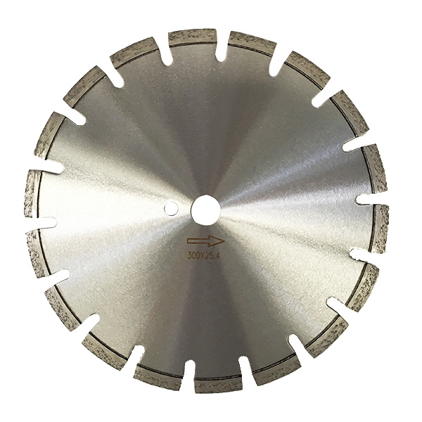 300mm Laser welded diamond tuck point saw blade flattop segments