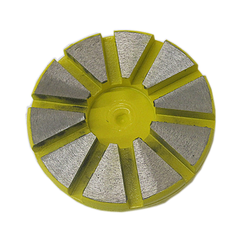 Round shape fast-assembling diamond grinding shoes