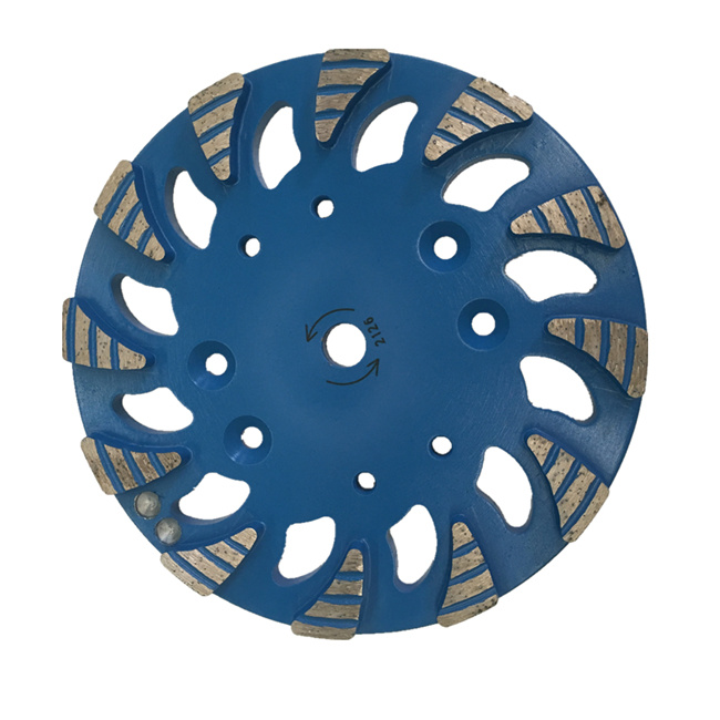 10 inch Diamond floor grinding plate with triangle segments