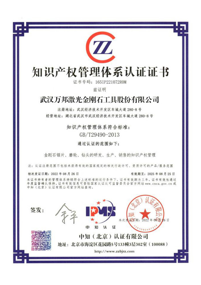 Intellectual Property Management System Certification
