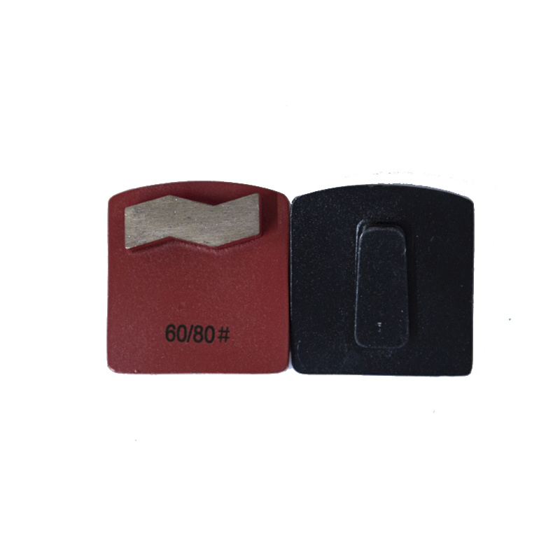 Single wave segment diamond floor grinding shoes