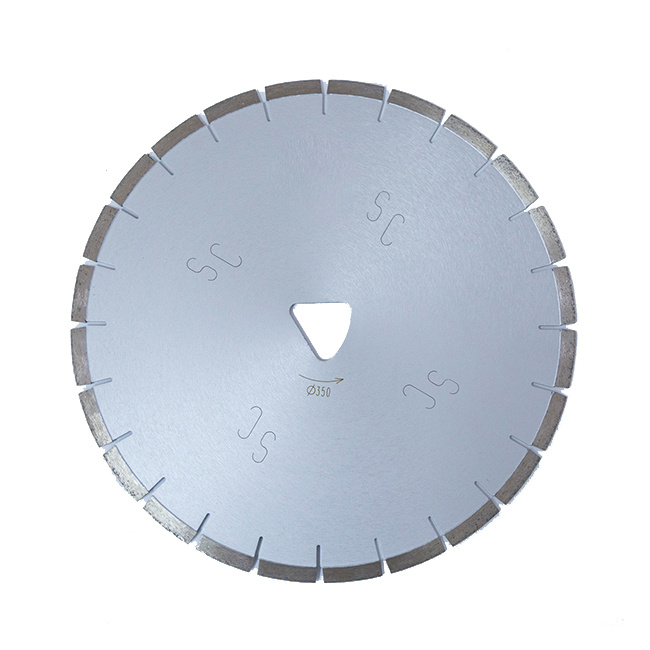 300-350mm Laser welded diamond saw blade for Fresh concrete SOFT-CUT machine