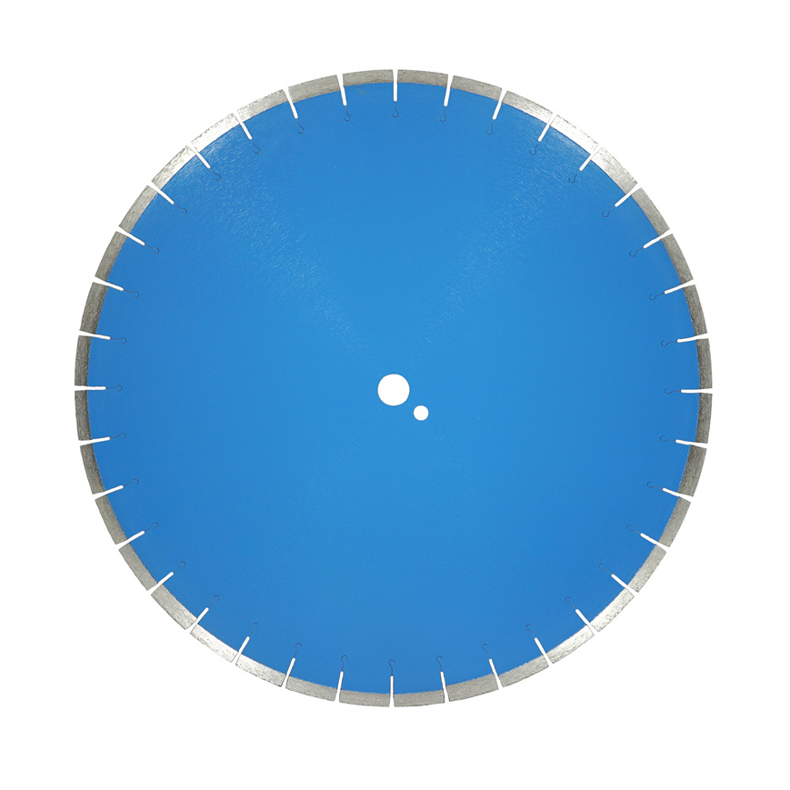 Laser welded diamond floor saw blade for reinforced concrete