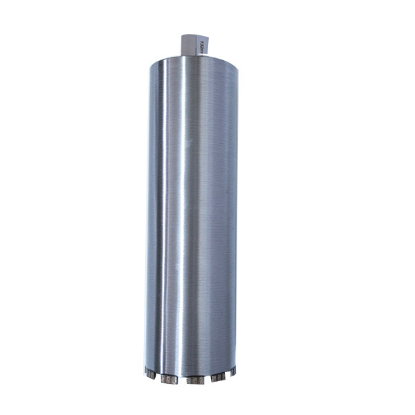 Laser welded diamond core drills with turbo segments