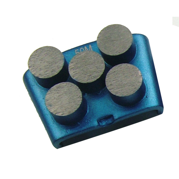 Round shape five segments diamond grinding shoes