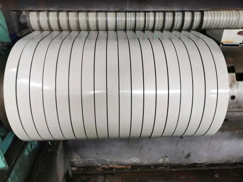 Tira de acero galvanizado recubierta de color