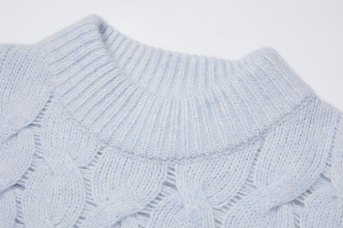 Cable Sweater with Cashmere Fancy Yarn