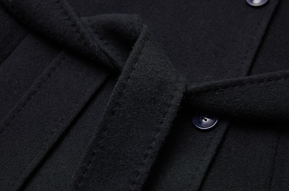 Detachable Shawl Collar Top Coat