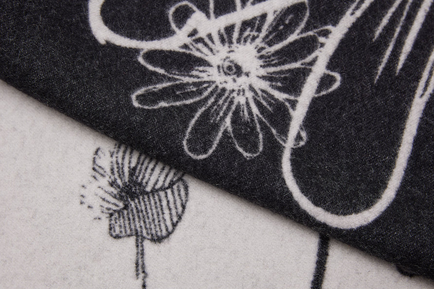 Digital Print Wool Throw Blanket