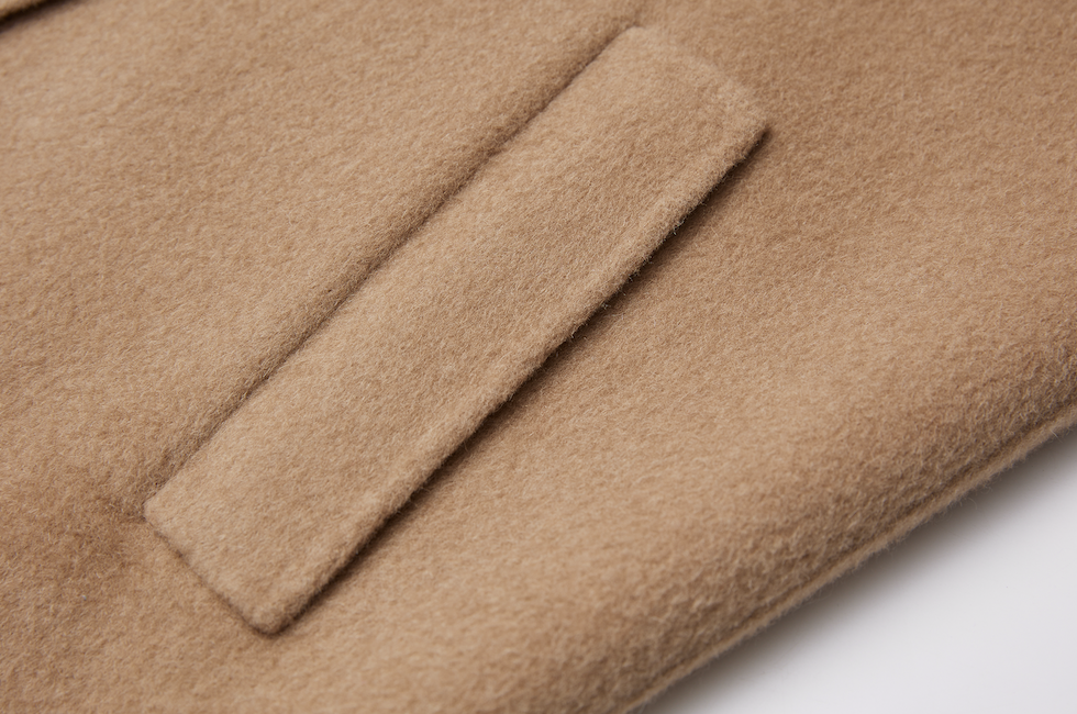 Stand Collar Cashmere Coat