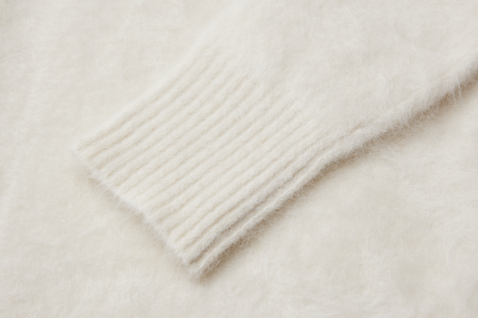 Alpaca Open Front Cardigan
