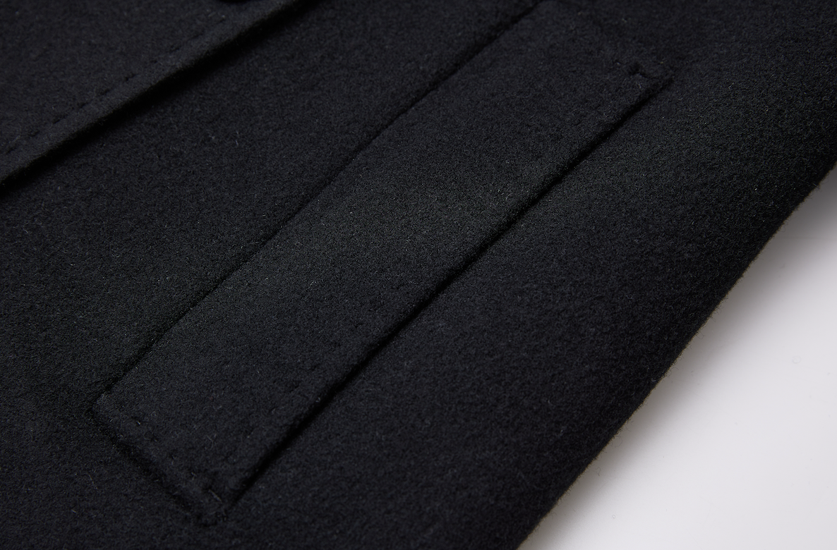 Detachable Shawl Collar Top Coat
