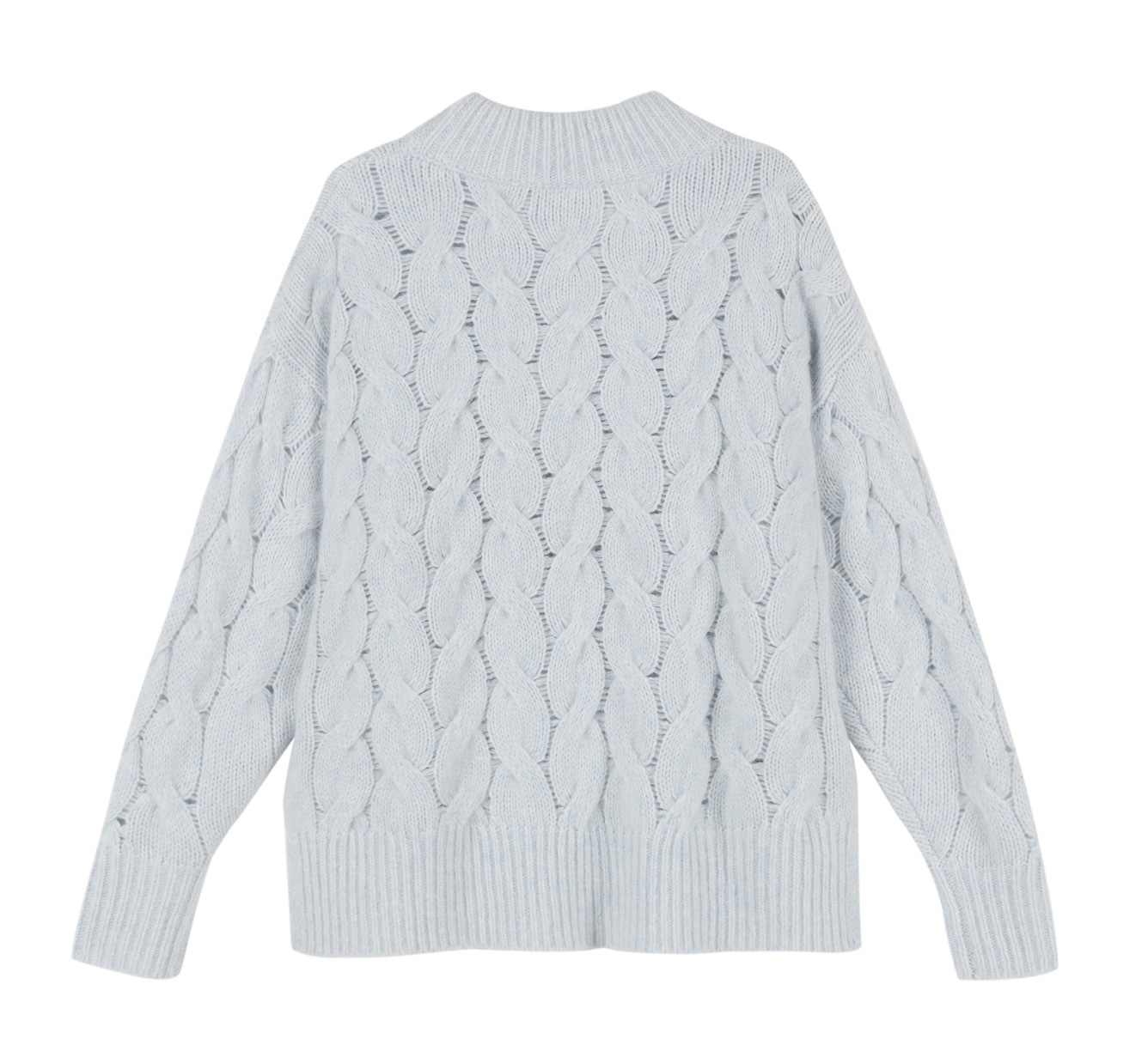 Cable Sweater with Cashmere Fancy Yarn