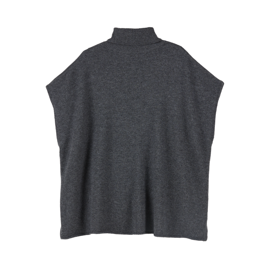Cashmere Turtleneck Poncho