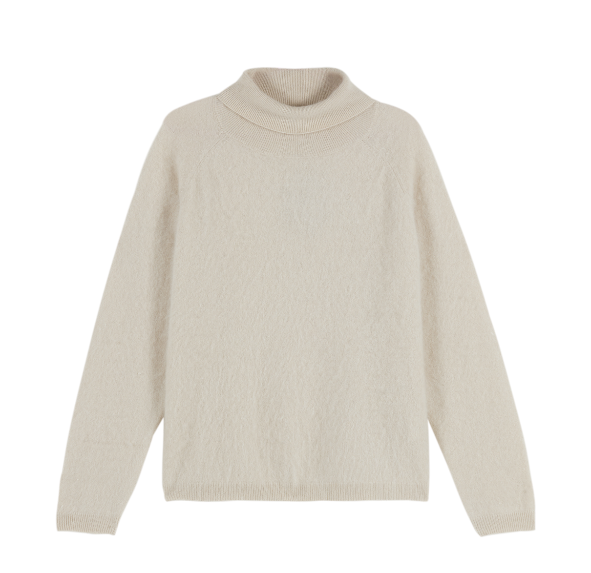 Ladies Turtleneck Brushed Cashmere Sweater
