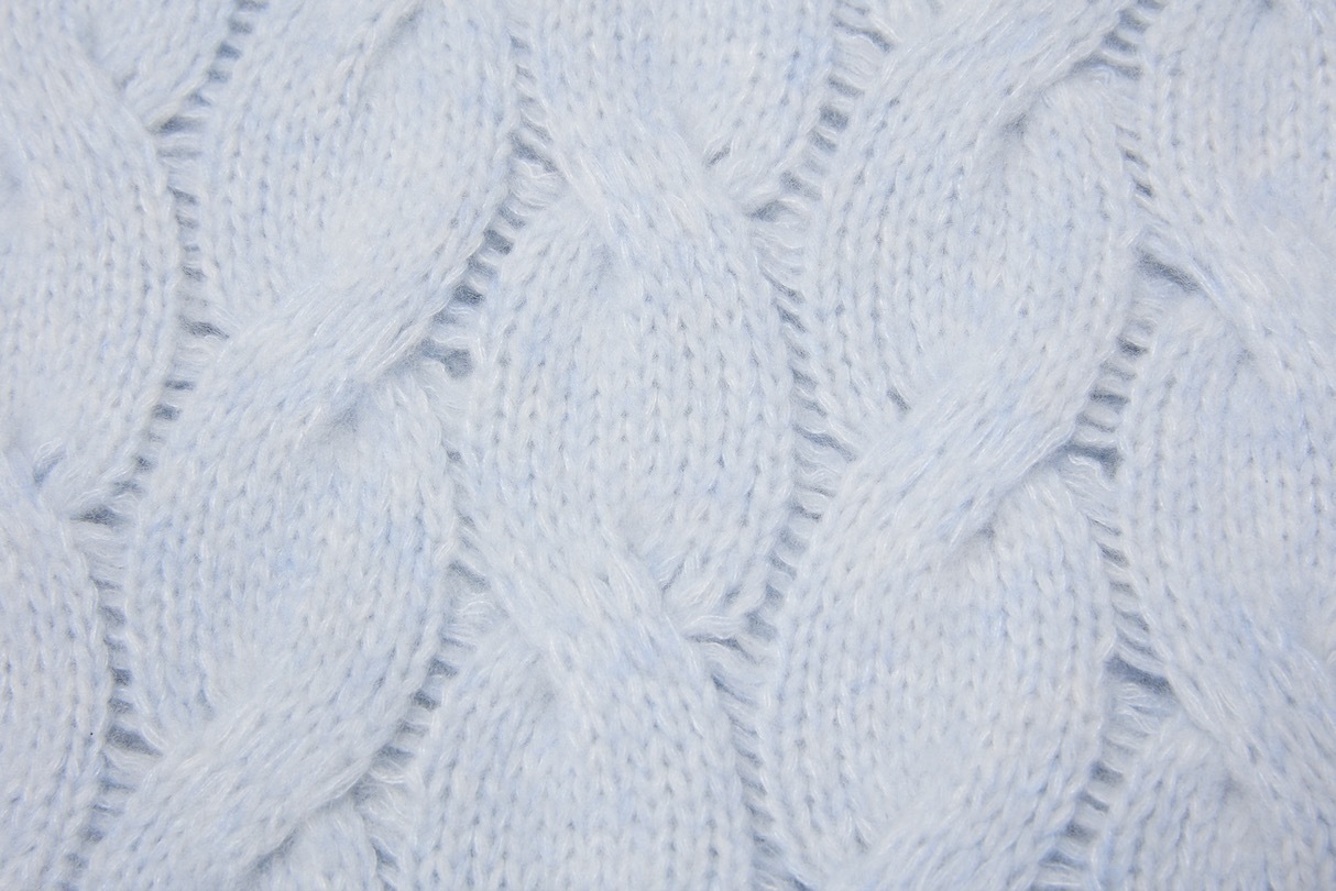 Cable Sweater with Cashmere Fancy Yarn