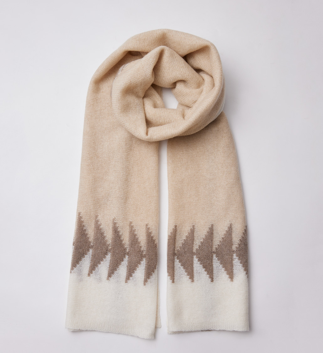 Intarsia Cashmere Scarves