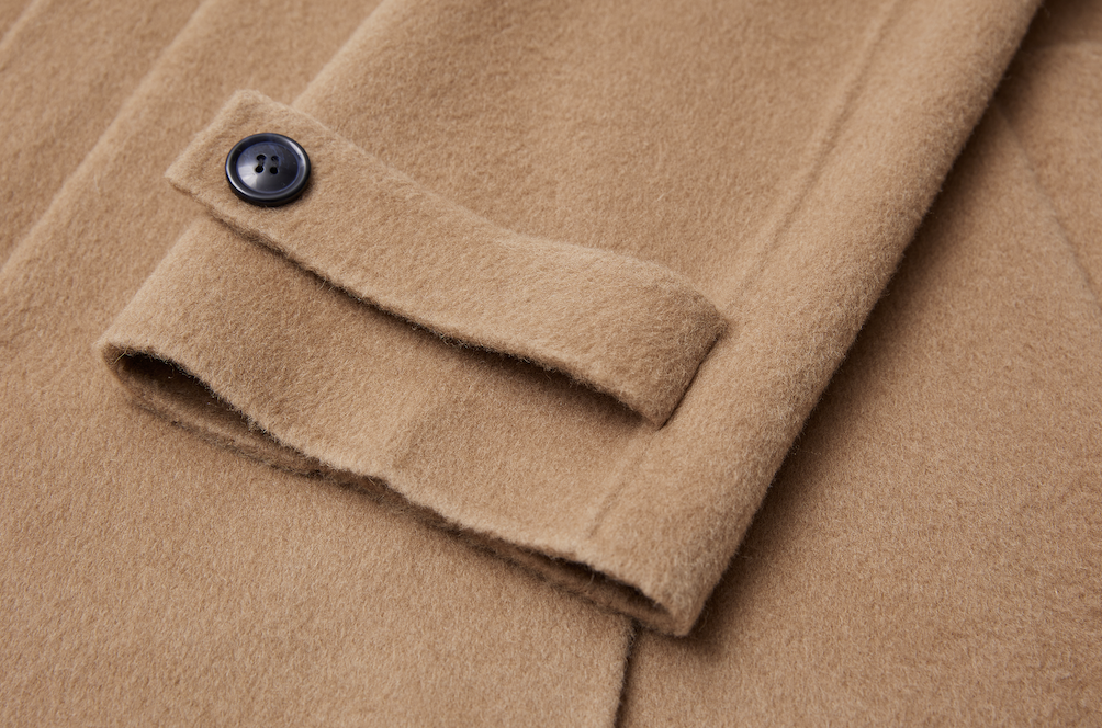 Stand Collar Cashmere Coat