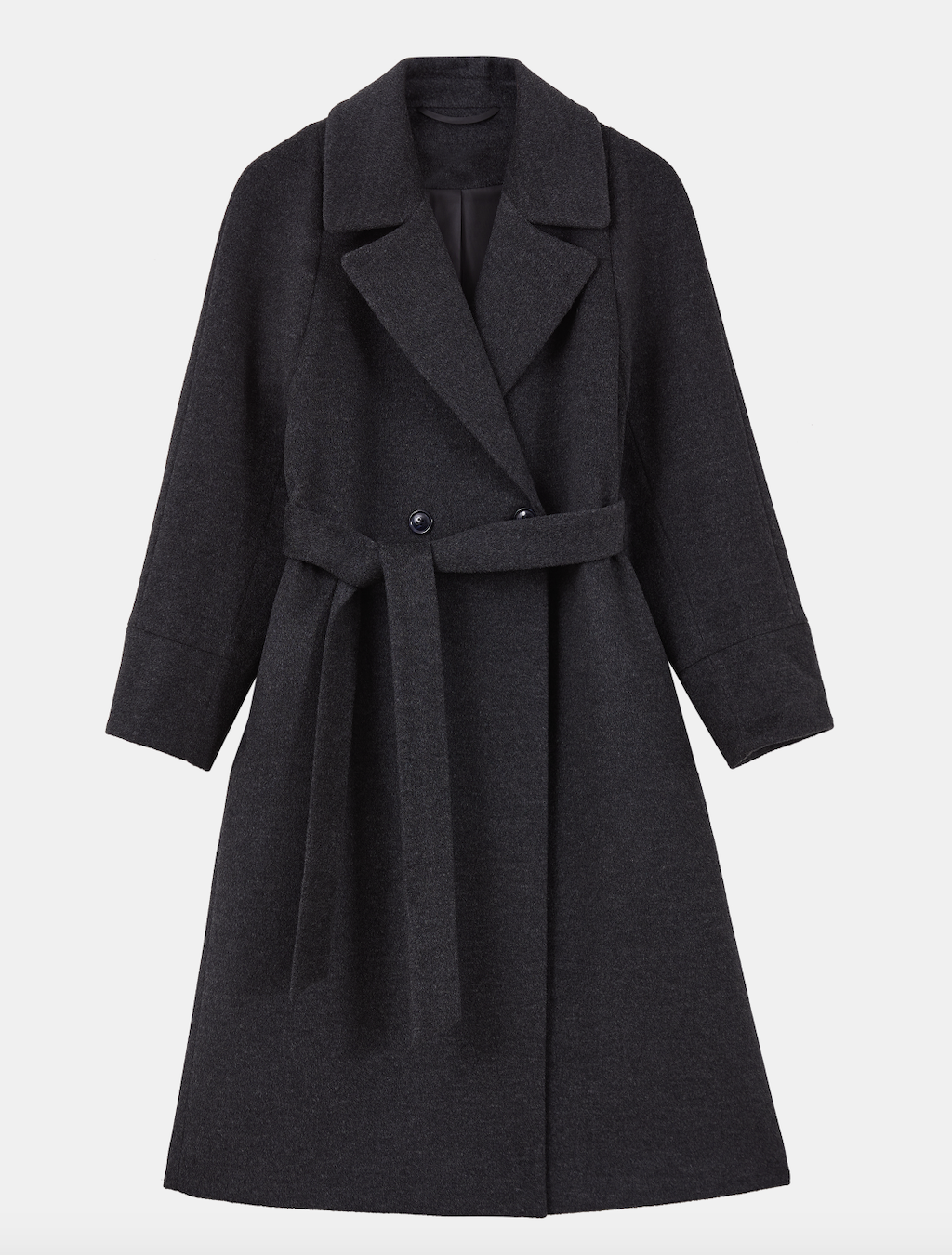 Double Breasted Belted Coat