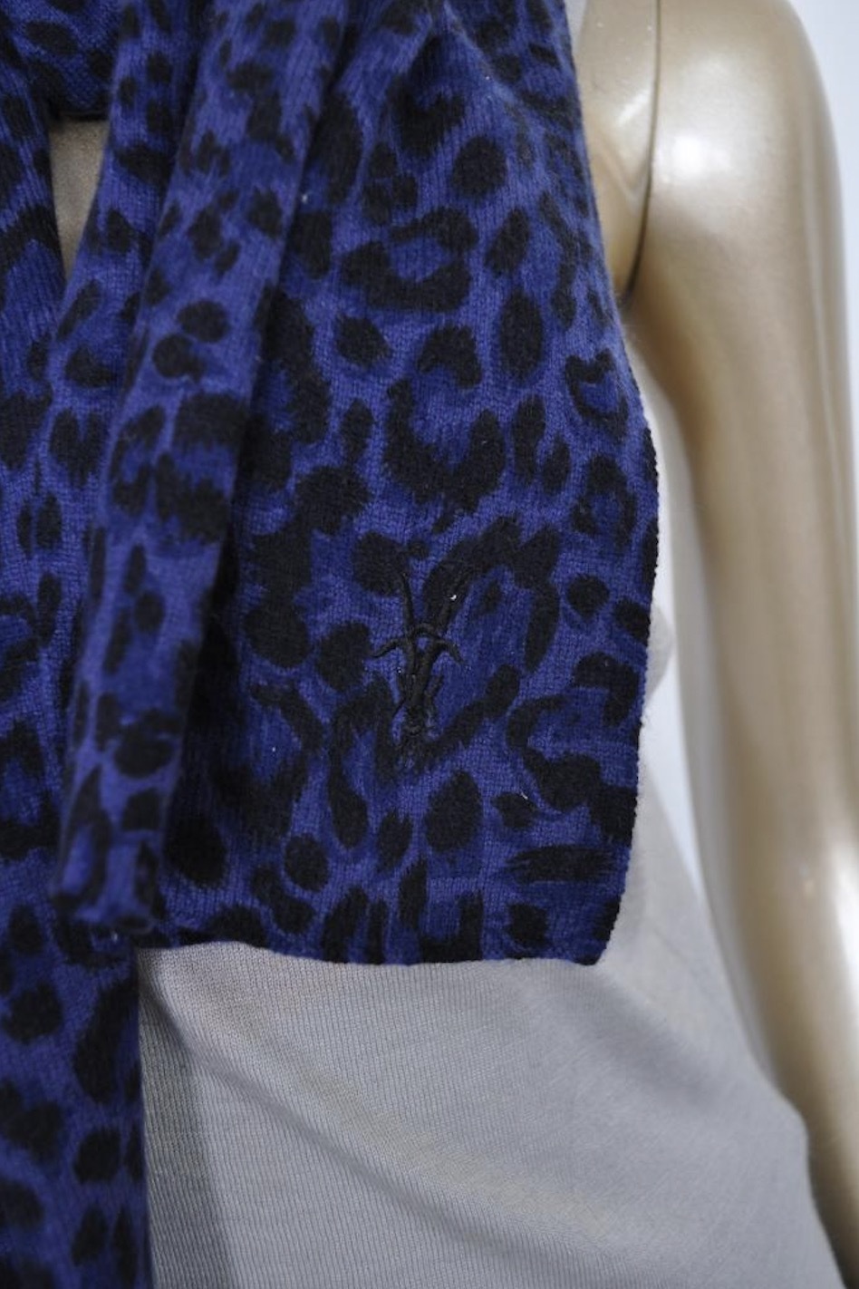Leopard Print Cashmere Scarf