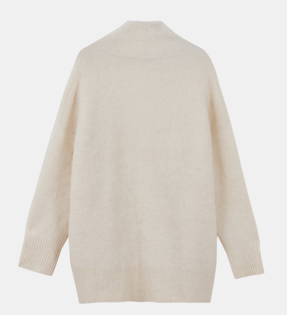 Alpaca Open Front Cardigan