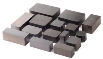 Square magnetic ferrosilicon aluminum alloy powder core