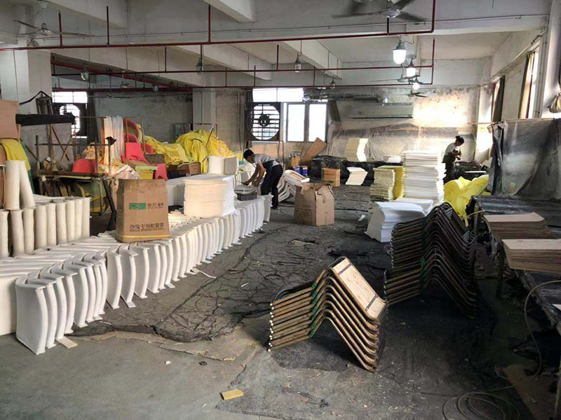 Foam bonding area