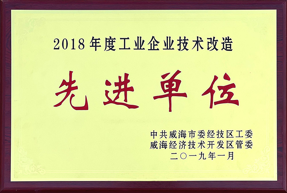 betway网页版登录荣获“2018年度工业企业 技术改造先进单位”称号