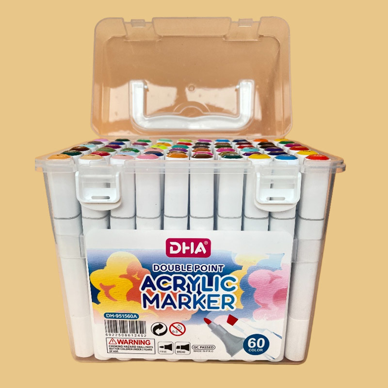 60-color double-headed propylene marker