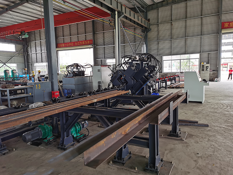 CJNC1614 CNC channel steel and angle steel punching, shearing and cutting production line