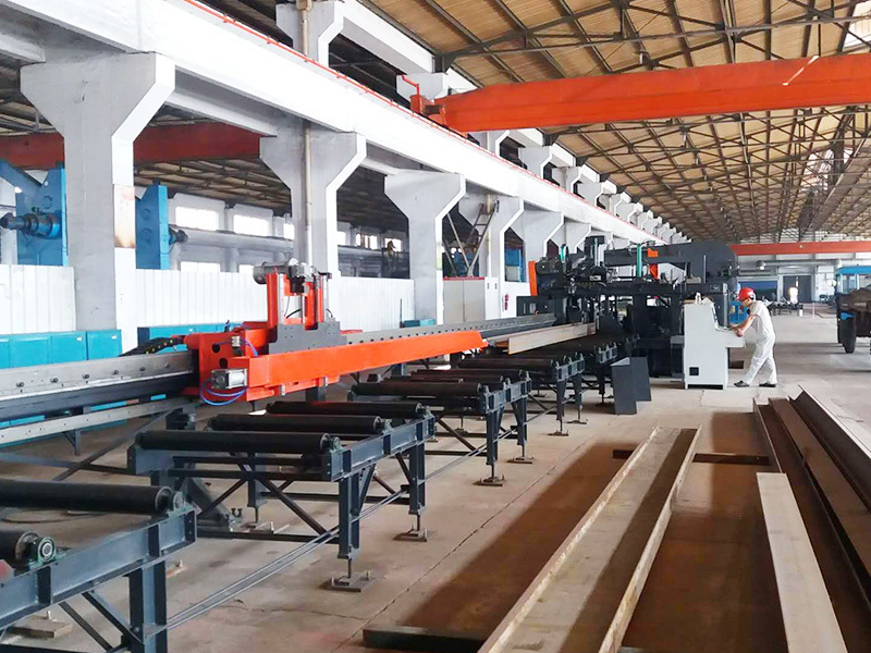 JGZ1000 CNC H-beam sawing and drilling production line