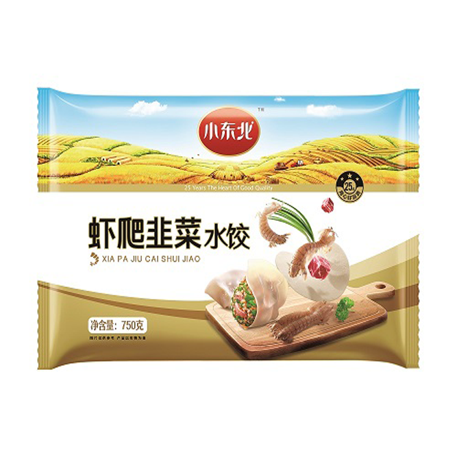 蝦爬韭菜水餃