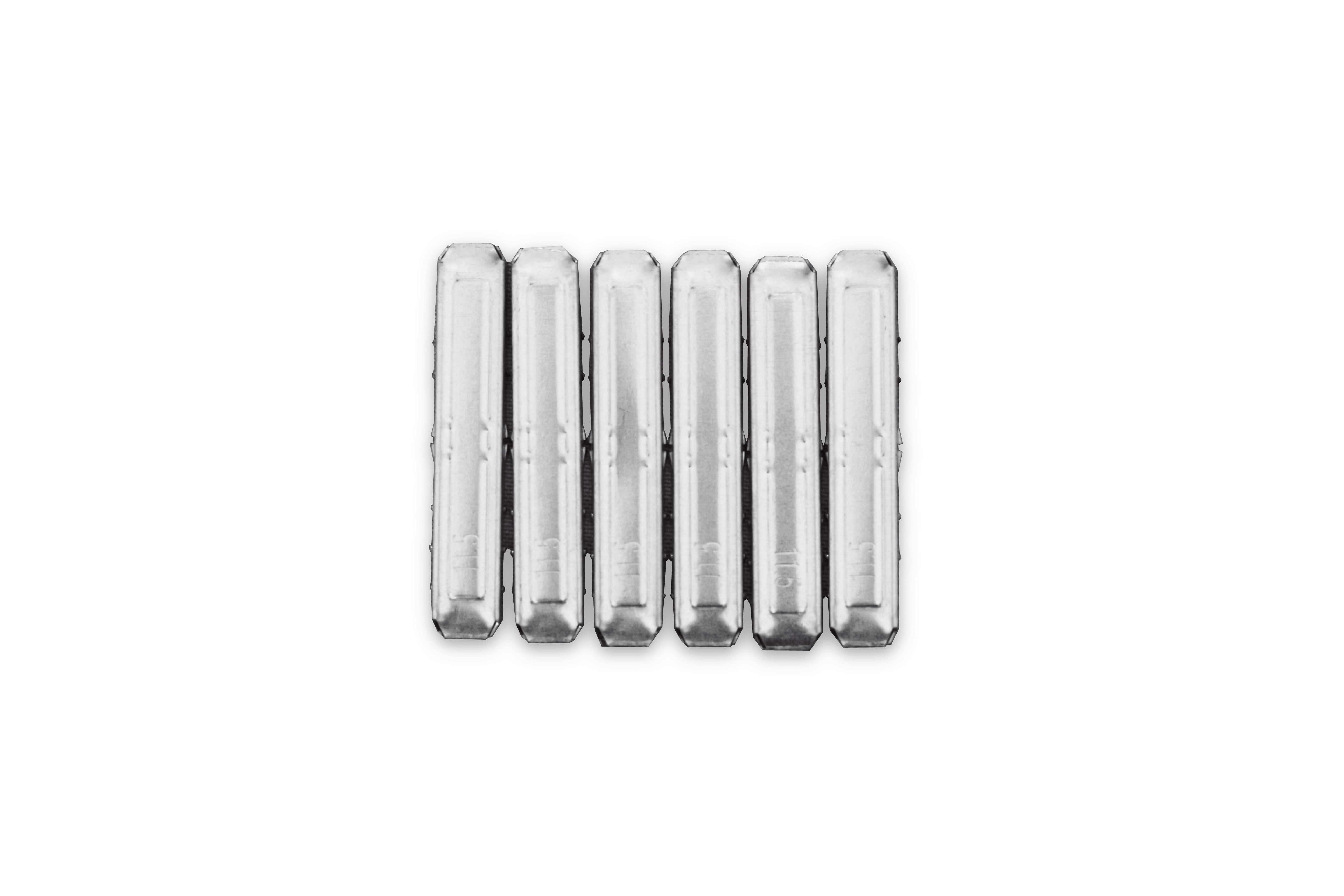 Steel connector straight plug for the aluminum spacer bar size 11.5mm