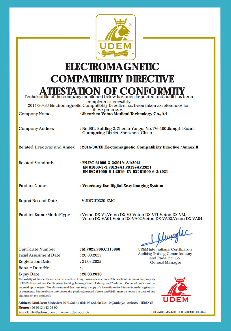 CE certificate for DR