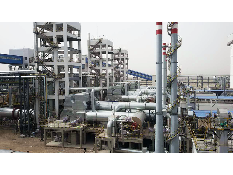 Xi'an Sanrui Coal Retort Project Supporting Hot Air Circulation System Project Site