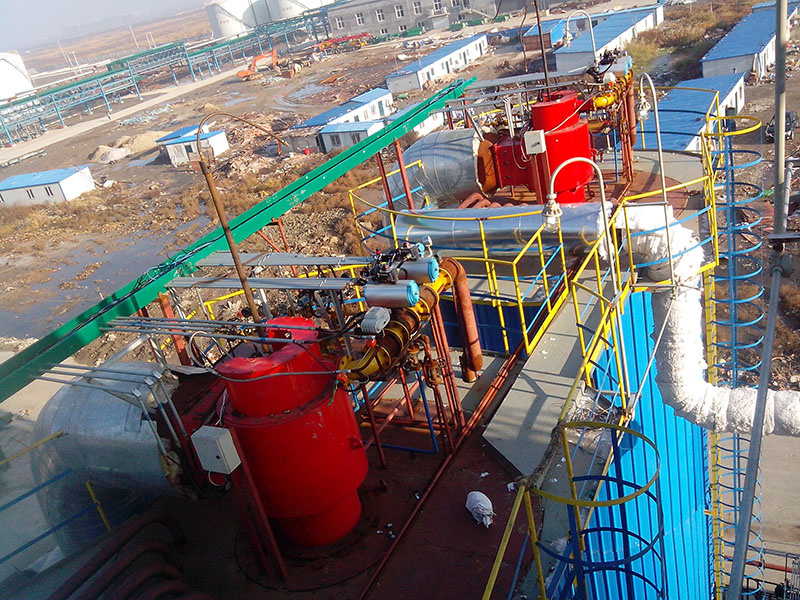 Liaoning Shengxing split oil and gas dual-purpose burner supporting thermal oil furnace application site