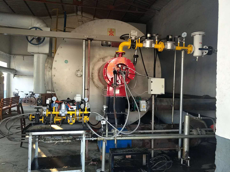 Zibo Guanhong split oil and gas dual-purpose burner supporting boiler application site