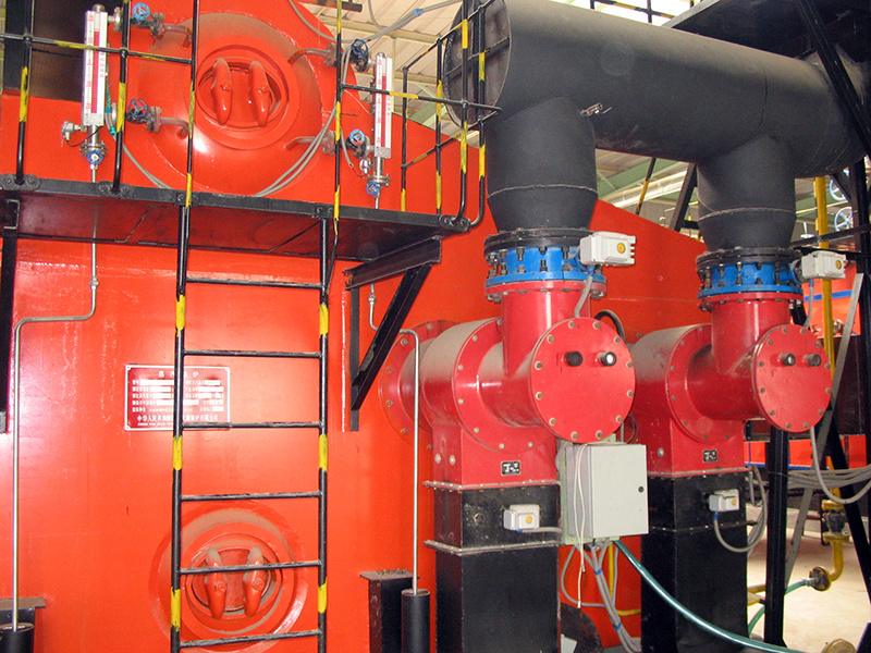Pancheng steel double-mouth blast furnace gas burner application site, equipped with a 15-ton steam boiler Pancheng steel double-mouth blast furnace gas burner application site, equipped with a 15-ton steam boiler