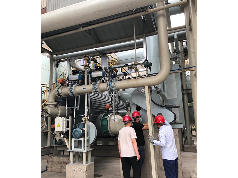 Blast furnace gas flue gas heating hot blast furnace Tianjin application site