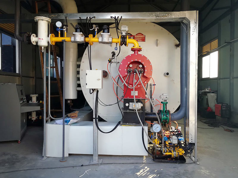 Haixing Fude split oil and gas burner supporting boiler application site