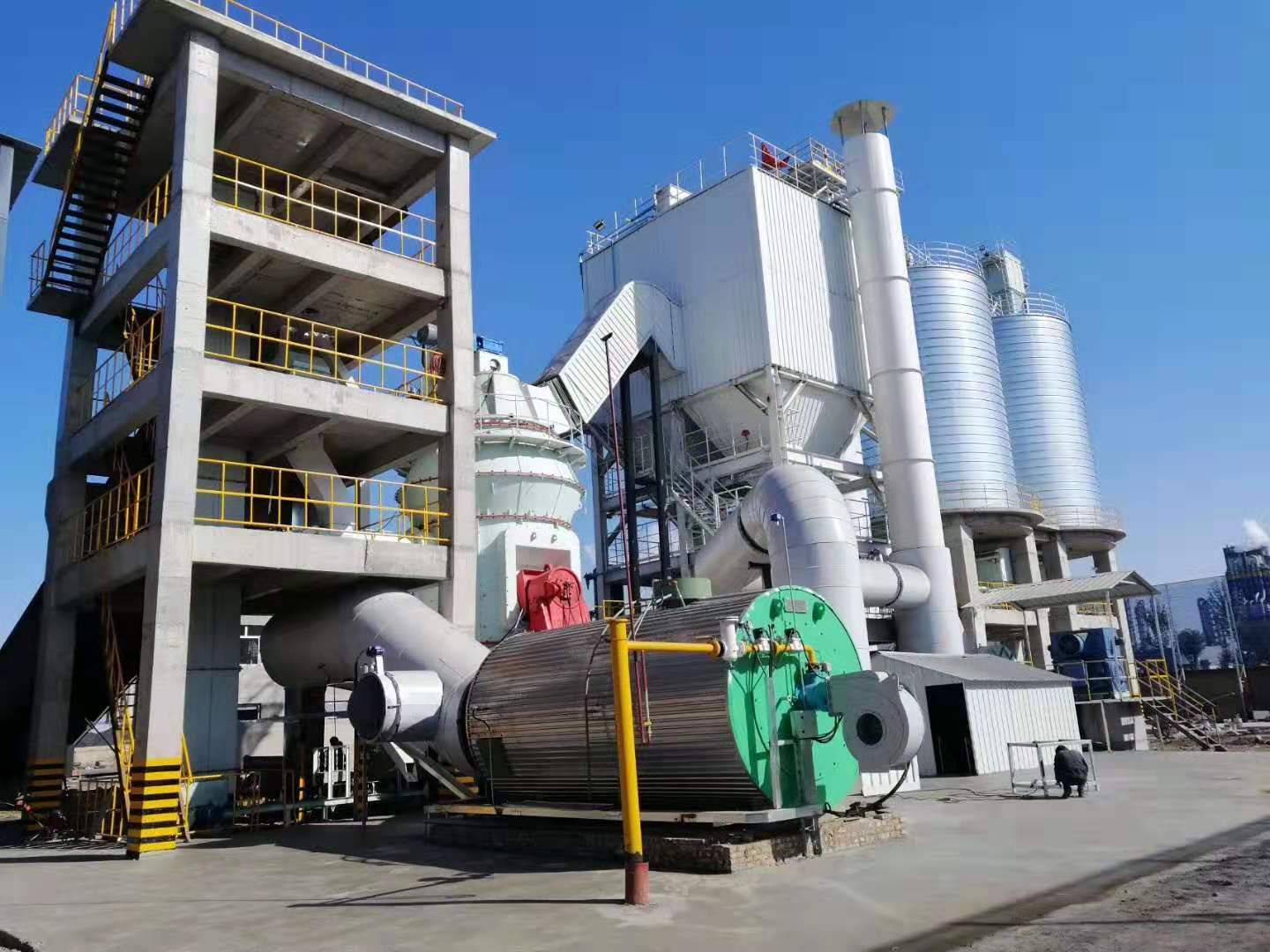 Application site of natural gas hot air furnace for Henan Liming Heavy Industry's supporting mill