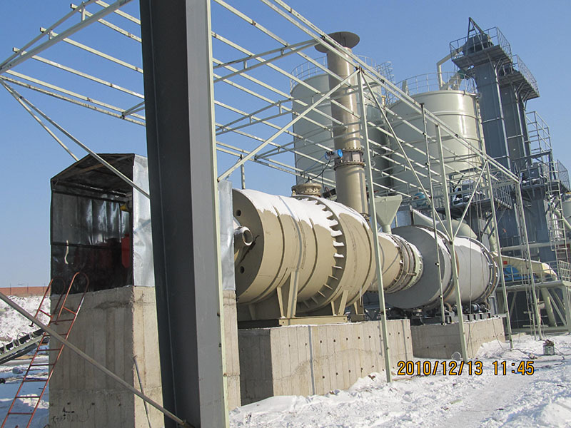 Harbin natural gas hot air furnace drying dry mix mortar application site