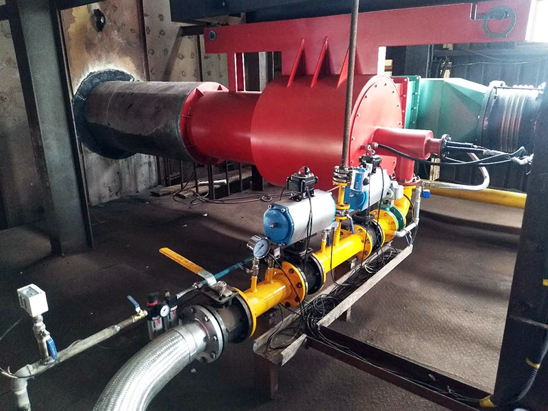 Lianyungang Jincheng split natural gas burner supporting rotary kiln application site Lianyungang Jincheng split natural gas burner supporting rotary kiln application site