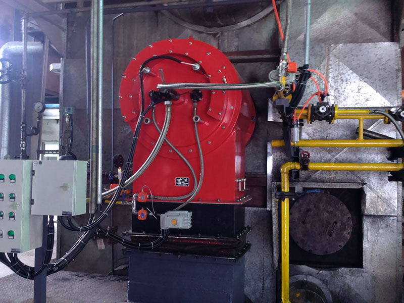 Qian'an Datang single oil burner supporting 20 tons starting boiler application site