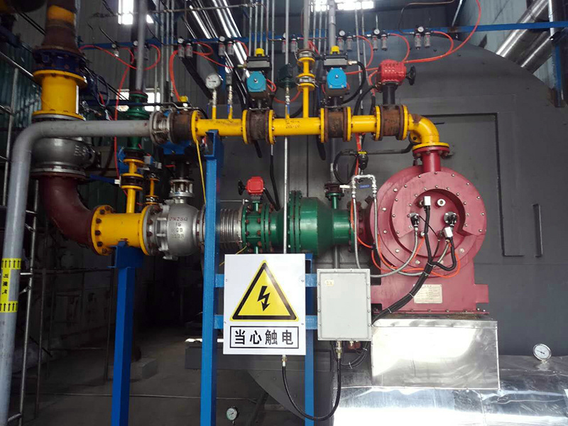Binhai Petrochemical hydrogen burner application site, supporting 10 ton steam boiler calcium carbide furnace exhaust gas burner application site, supporting boiling furnace