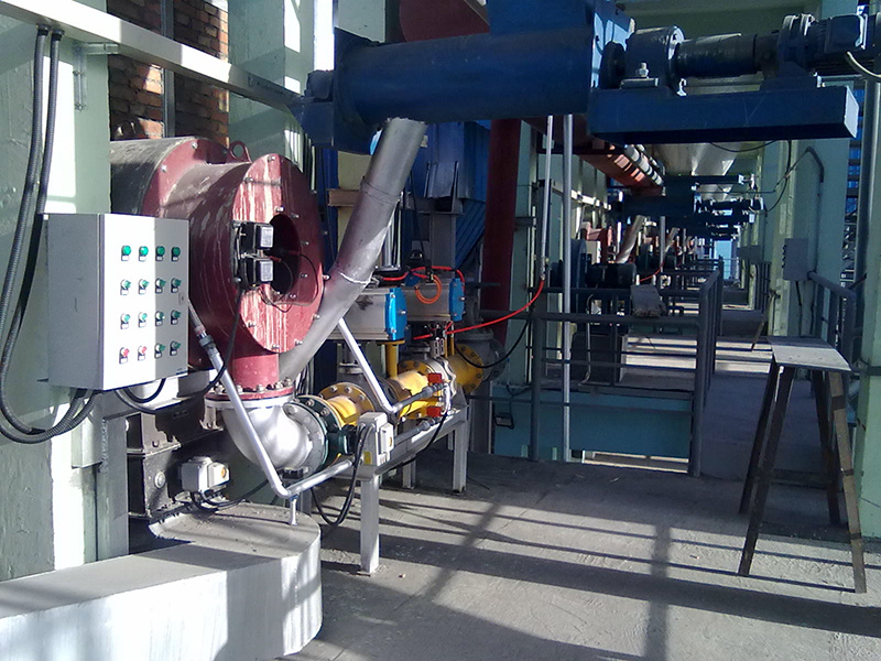 Calcium carbide furnace exhaust gas burner application site, supporting boiling furnace Calcium carbide furnace exhaust gas burner application site, supporting boiling furnace