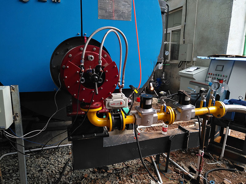 Split oil and gas dual-purpose burner supporting boiler Shandong application site