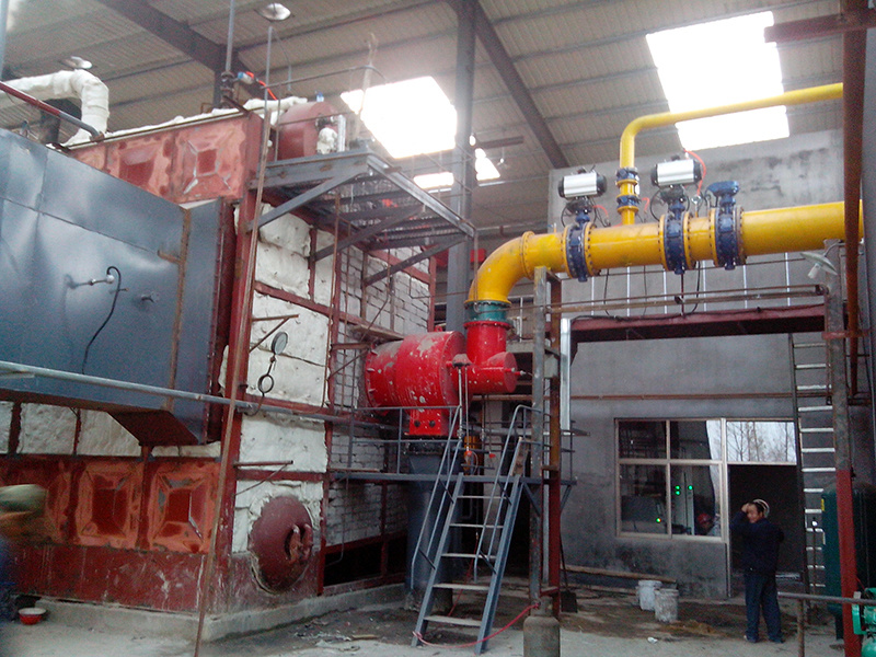 Shandong Huayuan Rizhao blast furnace gas burner application site, equipped with a 20-ton steam boiler Shandong Huayuan Rizhao blast furnace gas burner application site, equipped with a 20-ton steam boiler